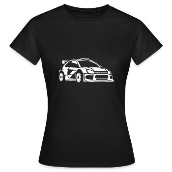 Rallye-Fahrzeug - Frauen T-Shirt - Schwarz - Vorne - AI Model Female 172 dark (172cm)