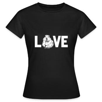 Chien de prairie - T-shirt Femme - noir - Devant - AI Model Female 172 dark (172cm)
