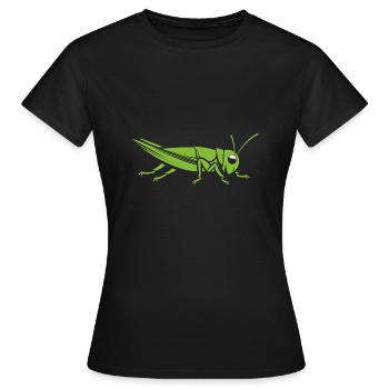 Sauterelle - T-shirt Femme - noir - Devant - AI Model Female 172 dark (172cm)