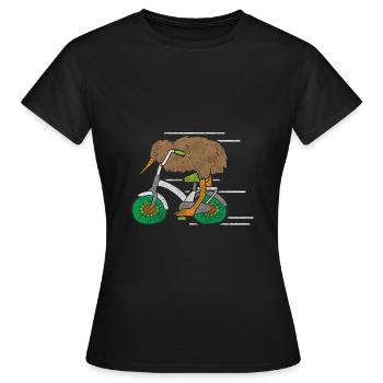Kiwi Fruits Pacifique - T-shirt Femme - noir - Devant - AI Model Female 172 dark (172cm)