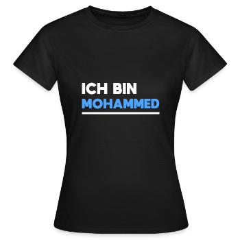Mohammed Name Spruch für stolze Mohammeds - Frauen T-Shirt - Schwarz - Vorne - AI Model Female 172 dark (172cm)