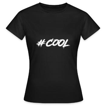#Cool - T-shirt Femme - noir - Devant - AI Model Female 172 dark (172cm)