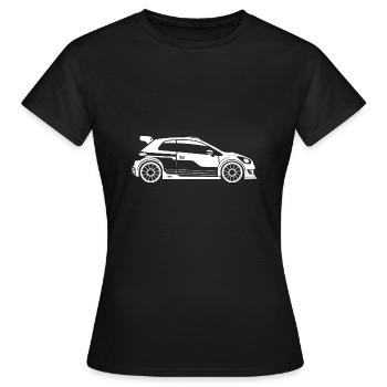 Rallye-Fahrzeug - Frauen T-Shirt - Schwarz - Vorne - AI Model Female 172 dark (172cm)