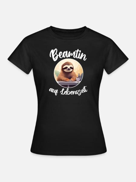 Beamtin auf Lebenszeit - Frauen T-Shirt - Schwarz