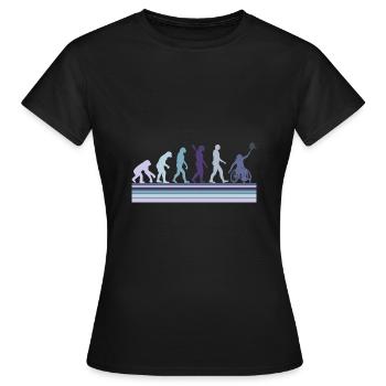 Évolution du tennis en fauteuil roulant Weelchair - T-shirt Femme - noir - Devant - AI Model Female 172 dark (172cm)