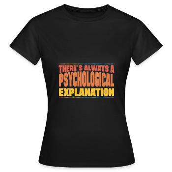Psychologue médico-légal Psychologie médico-légale - T-shirt Femme - noir - Devant - AI Model Female 172 dark (172cm)