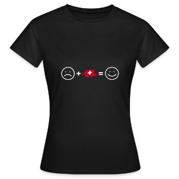 Schweiz Schweizerdeutsch Schweizer Südtirol - Frauen T-Shirt - Schwarz - Vorne - AI Model Female 172 dark (172cm)