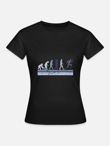 Evolution of Para Running - Frauen T-Shirt - Schwarz