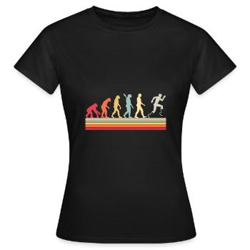 Evolution of Para Running - Frauen T-Shirt - Schwarz - Vorne - AI Model Female 172 dark (172cm)