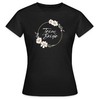 Team Bride | Hen night - Women's T-Shirt - black - Front - AI Model Female 172 dark (172cm)