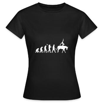Voûte équestre Evolution Équitation - T-shirt Femme - noir - Devant - AI Model Female 172 dark (172cm)
