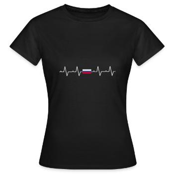 Russie - T-shirt Femme - noir - Devant - AI Model Female 172 dark (172cm)