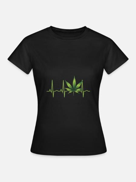 Cannabis Hanf THC 420 - Frauen T-Shirt - Schwarz