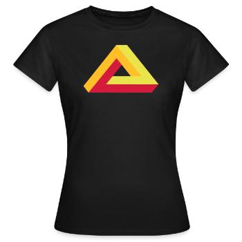 Triangle - Women's T-Shirt - black - Front - AI Model Female 172 dark (172cm)