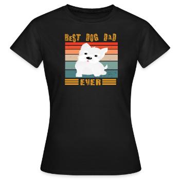Dog design for pet lovers - Women's T-Shirt - black - Front - AI Model Female 172 dark (172cm)