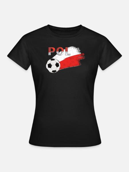 Fahne Polen - Frauen T-Shirt - Schwarz