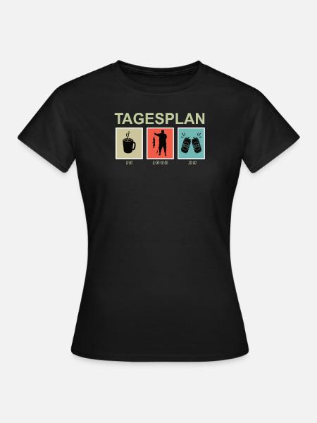 Angler Geschenkidee Hobby Angeln - Frauen T-Shirt - Schwarz