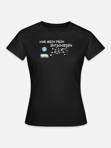 Camper Geschenkidee Camping - Frauen T-Shirt - Schwarz