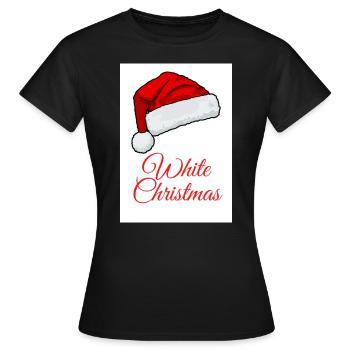 Weiße Weihnacht - Frauen T-Shirt - Schwarz - Vorne - AI Model Female 172 dark (172cm)