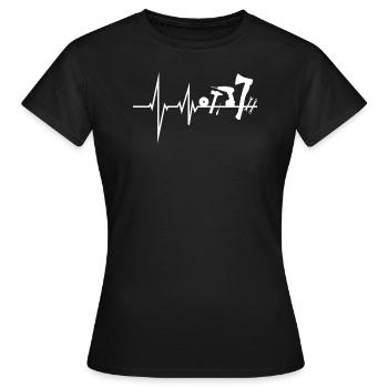 Artisans d’idées cadeaux DIY - T-shirt Femme - noir - Devant - AI Model Female 172 dark (172cm)