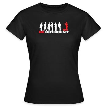 Artisans d’idées cadeaux DIY - T-shirt Femme - noir - Devant - AI Model Female 172 dark (172cm)