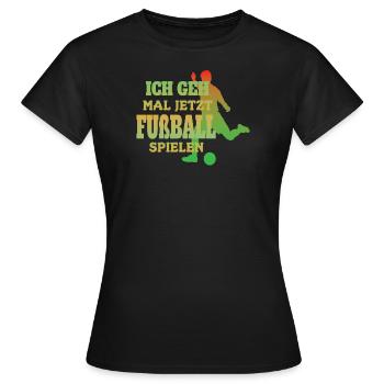 Fußballzubehör Geschenkidee Fußballfan - Frauen T-Shirt - Schwarz - Vorne - AI Model Female 172 dark (172cm)