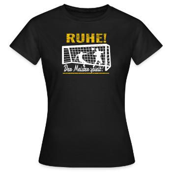 Fußballzubehör Geschenkidee Fußballfan - Frauen T-Shirt - Schwarz - Vorne - AI Model Female 172 dark (172cm)