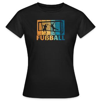 Fußballzubehör Geschenkidee Fußballfan - Frauen T-Shirt - Schwarz - Vorne - AI Model Female 172 dark (172cm)