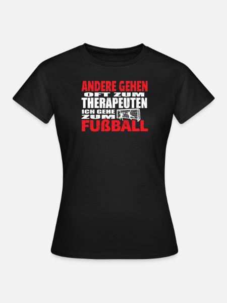 Fußballzubehör Geschenkidee Fußballfan - Frauen T-Shirt - Schwarz
