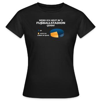 Fußballzubehör Geschenkidee Fußballfan - Frauen T-Shirt - Schwarz - Vorne - AI Model Female 172 dark (172cm)
