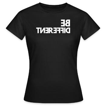 Être différent - T-shirt Femme - noir - Devant - AI Model Female 172 dark (172cm)