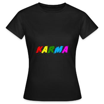 Karma - T-shirt Femme - noir - Devant - AI Model Female 172 dark (172cm)