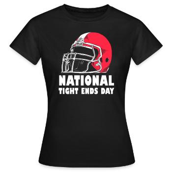 National tight ends day - Frauen T-Shirt - Schwarz - Vorne - AI Model Female 172 dark (172cm)