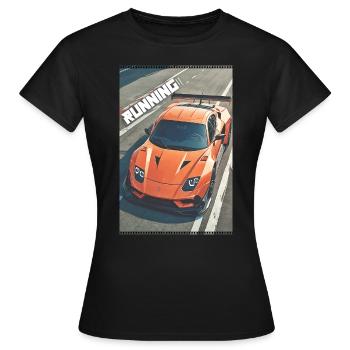 Laufen mit Stil! 🚗💨 Verkleide dich und dekoriere Speed - Frauen T-Shirt - Schwarz - Vorne - AI Model Female 172 dark (172cm)