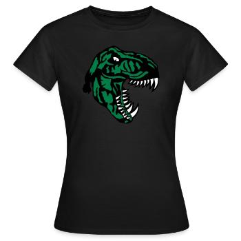 tyrannosaure t rex dinosaure rex - T-shirt Femme - noir - Devant - AI Model Female 172 dark (172cm)