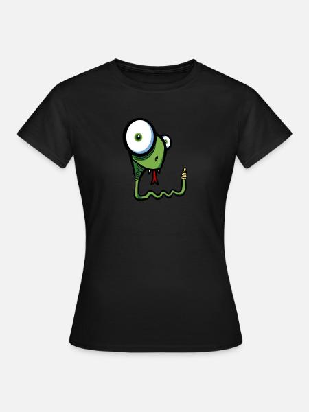 Schlange - Frauen T-Shirt - Schwarz