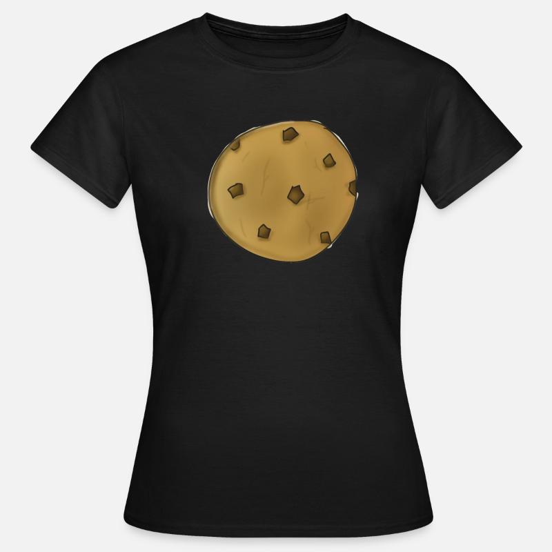 Biscuit cookie graphic image icon drawing clipart - Women's T-Shirt - black