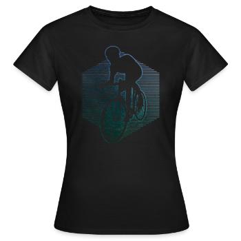 Vélo de route pour hommes Vélo de route pour femmes Vélo de route - T-shirt Femme - noir - Devant - AI Model Female 172 dark (172cm)