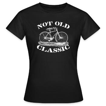 Nicht alt, sondern klassisch - Frauen T-Shirt - Schwarz - Vorne - AI Model Female 172 dark (172cm)