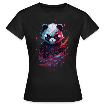 Panda Ninja Dark Dark Fantasy - T-shirt Femme - noir - Devant - AI Model Female 172 dark (172cm)