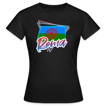 Roma - Women's T-Shirt - black - Front - AI Model Female 172 dark (172cm)