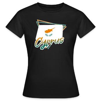 Zypern - Frauen T-Shirt - Schwarz - Vorne - AI Model Female 172 dark (172cm)