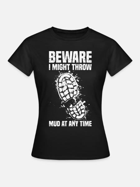 Mud Run Teamshirt - Frauen T-Shirt - Schwarz