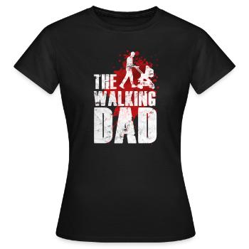 The Walking Dad - Women's T-Shirt - black - Front - AI Model Female 172 dark (172cm)