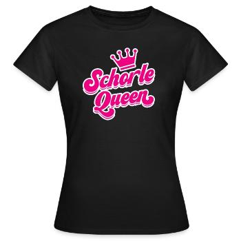 Schorle Queen - Frauen T-Shirt - Schwarz - Vorne - AI Model Female 172 dark (172cm)