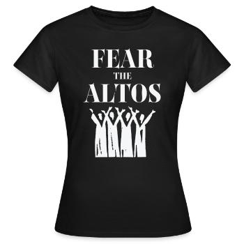Alto Fear The Altos - T-shirt Femme - noir - Devant - AI Model Female 172 dark (172cm)