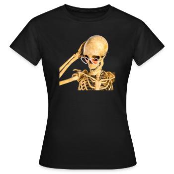 Qui suis-je encore ? - T-shirt Femme - noir - Devant - AI Model Female 172 dark (172cm)
