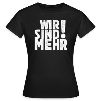 Wir sind mehr! - Einheit in Vielfalt - Frauen T-Shirt - Schwarz - Vorne - AI Model Female 172 dark (172cm)