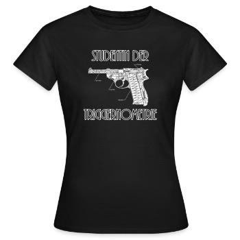 Studentin der Triggernometrie - Frauen T-Shirt - Schwarz - Vorne - AI Model Female 172 dark (172cm)