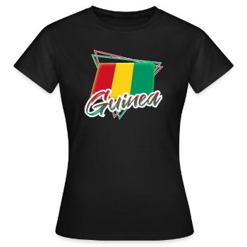 Guinée - T-shirt Femme - noir - Devant - AI Model Female 172 dark (172cm)